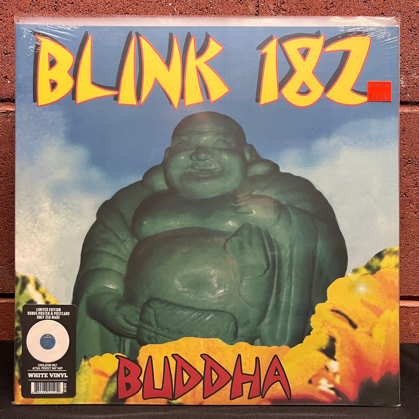 Used Vinyl: Blink 182 "Buddha" LP (White Vinyl - Sealed!)