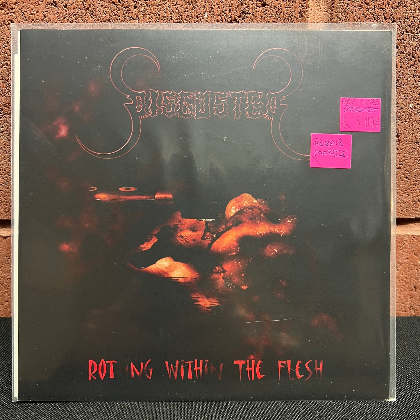 Used Vinyl: Disgusted "Rotting Within The Flesh" 7" (Purple Marble Vinyl)