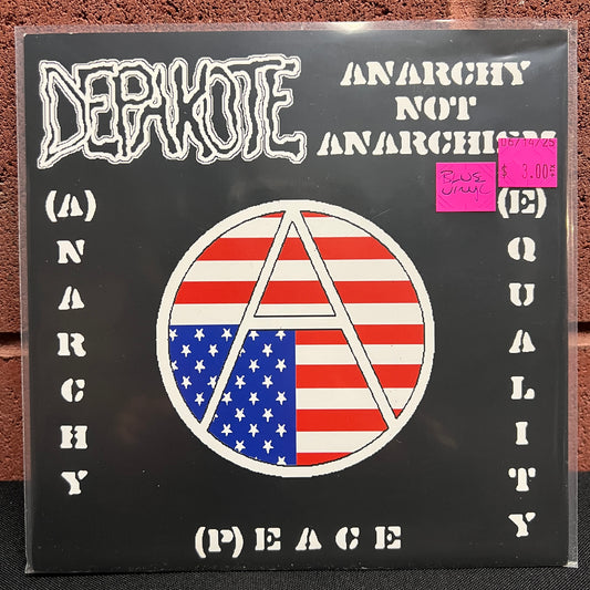 Used Vinyl: Depakote "Anarchy Not Anarchism" 7" (Blue Vinyl)