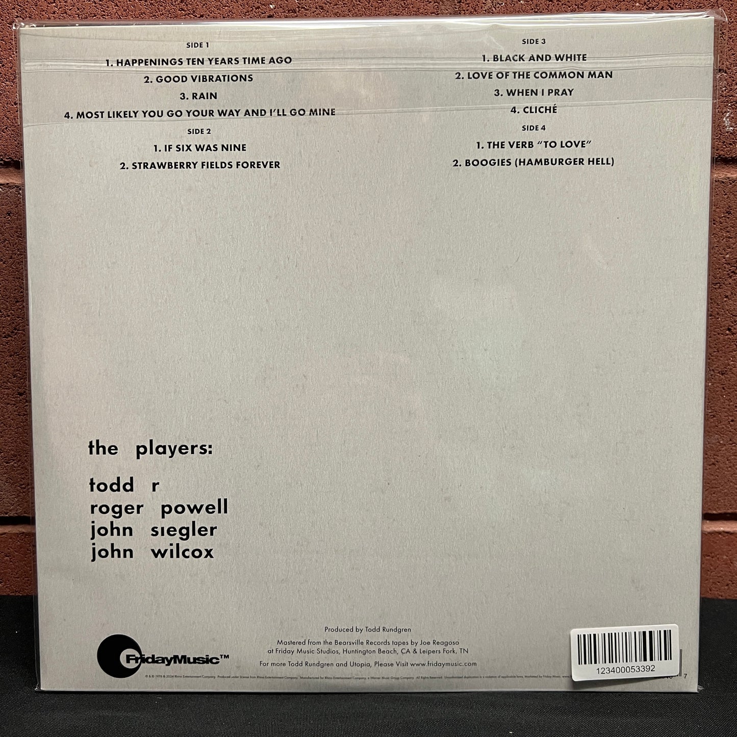 Used Vinyl: Todd Rundgren "Faithful" 2xLP (2024 Reissue, Yellow vinyl)