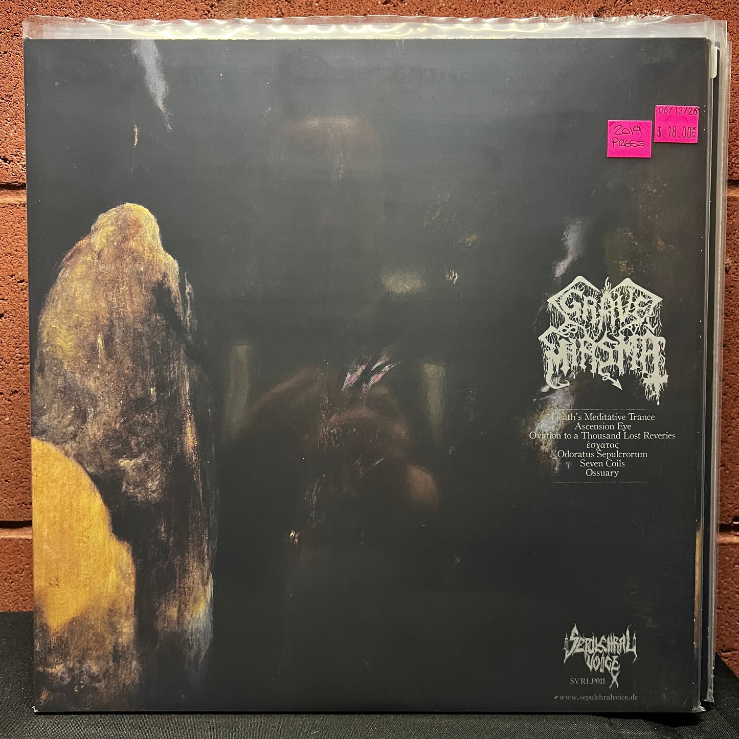 Used Vinyl: Grave Miasma "Odori Sepulcrorum" 2xLP (2019 German Press)