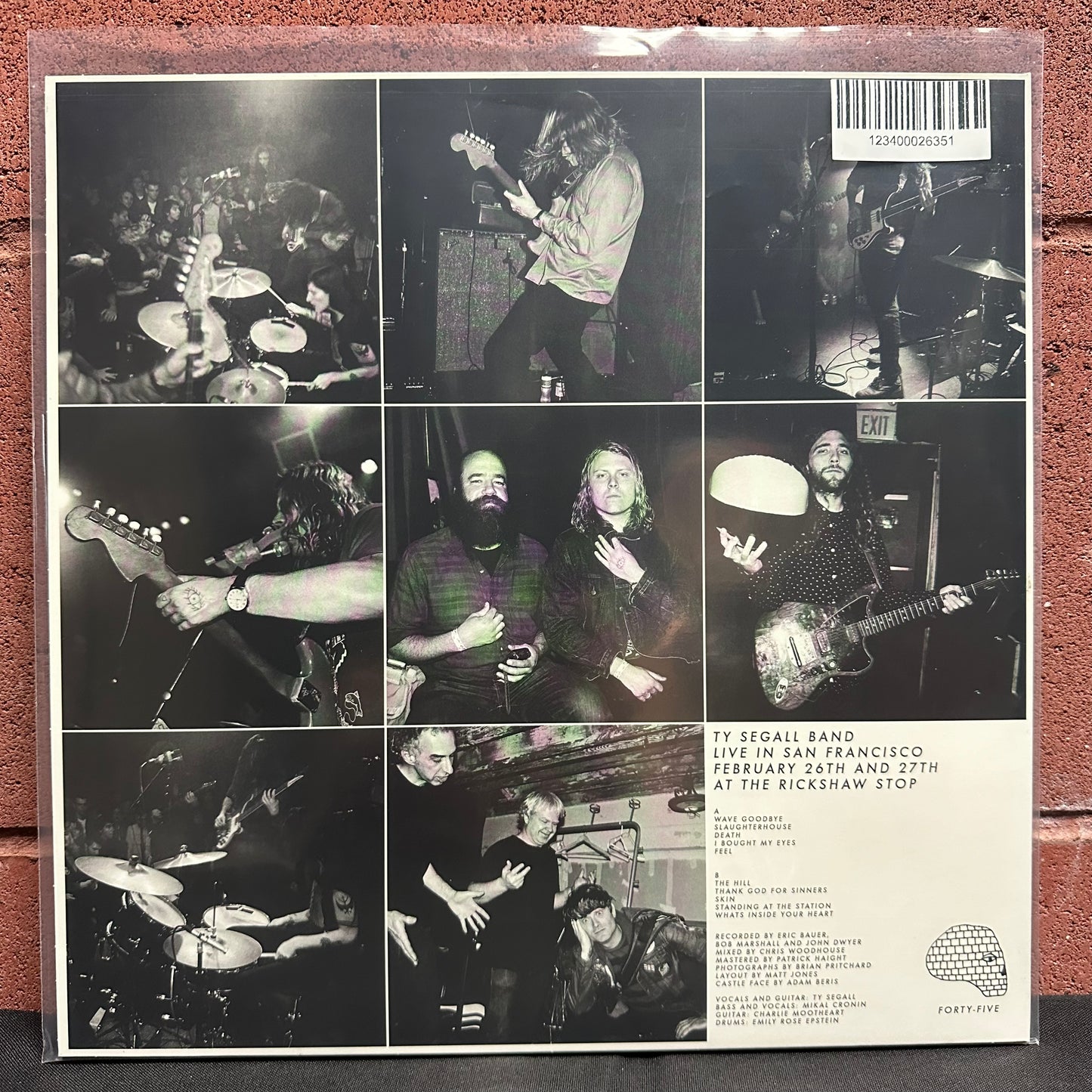 Used Vinyl:  Ty Segall Band ”Live in San Francisco” LP (White vinyl)