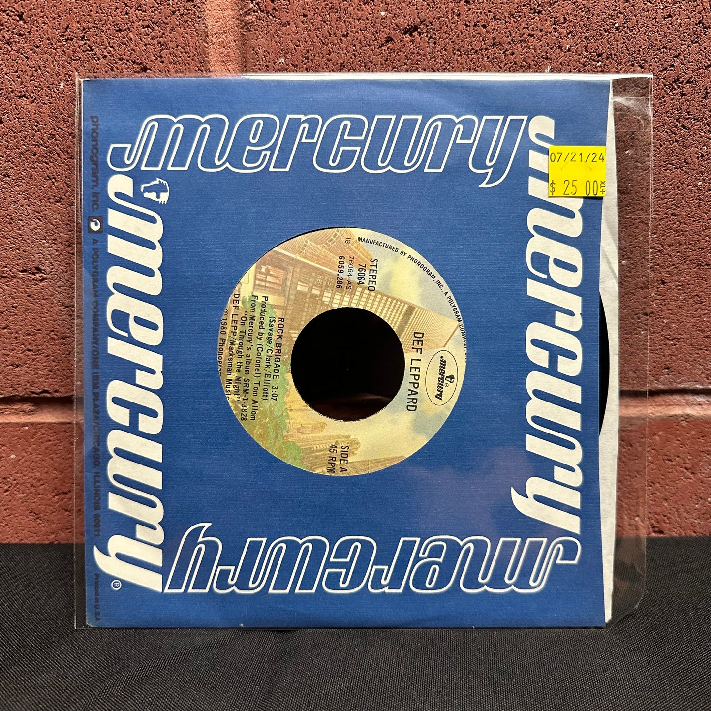 Used Vinyl:  Def Leppard ”Rock Brigade” 7"