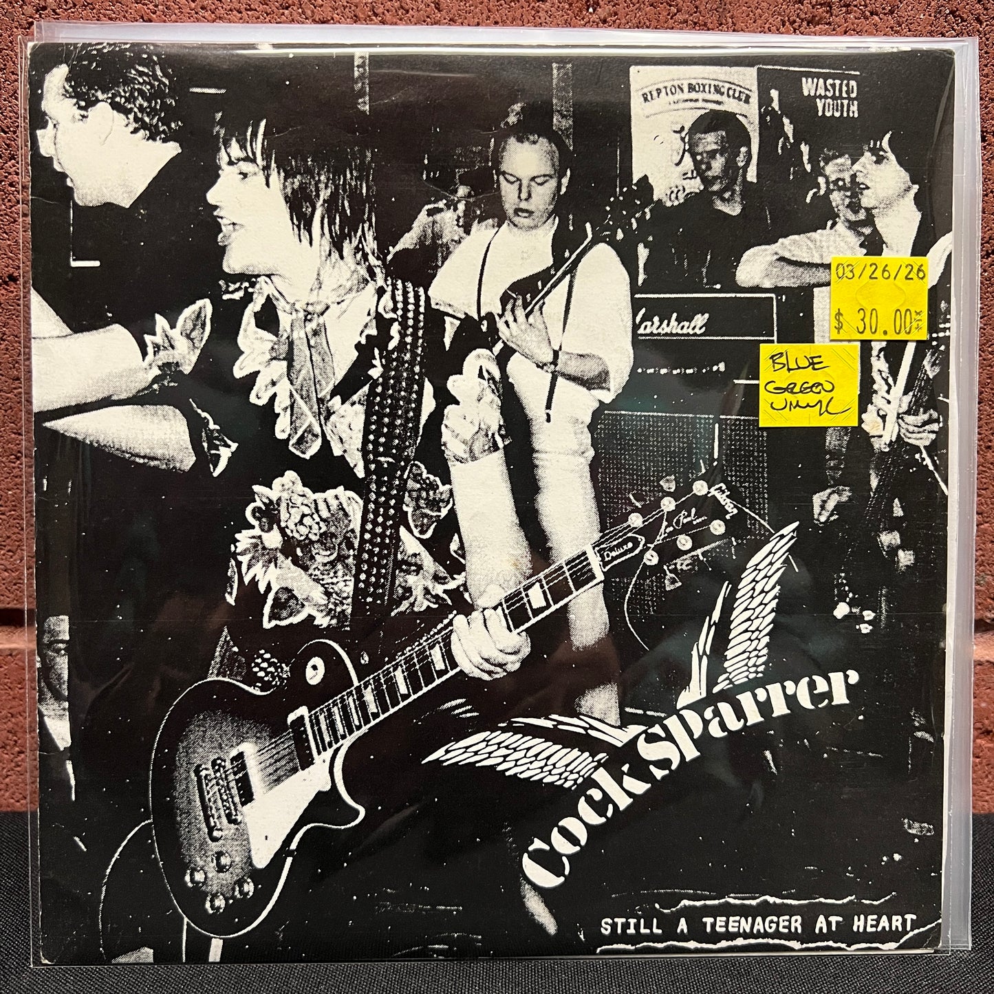 Used Vinyl: Cock Sparrer "Still A Teenager At Heart" 7" (Blue/Green Color Vinyl)