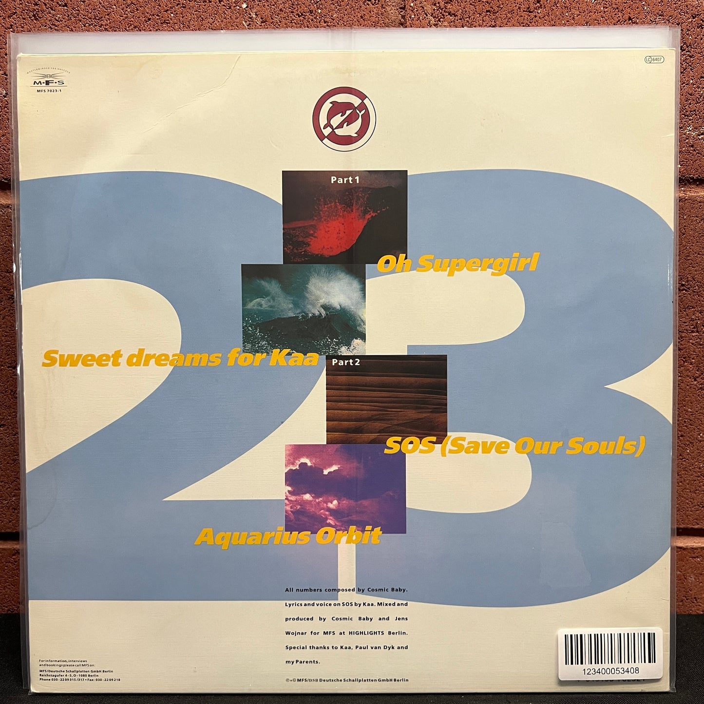 Used Vinyl: Cosmic Baby "23" 12" Single (1992 German pressing)