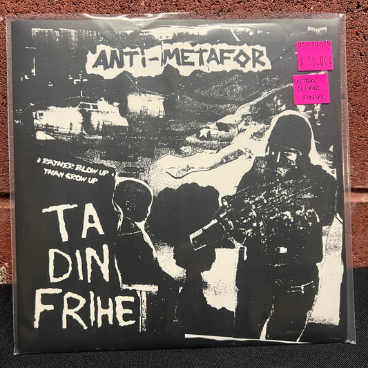 Used Vinyl: Anti-Metafor / Scared Earth "Ta Din Frihet / Scared Earth" 7" (Clear Vinyl)