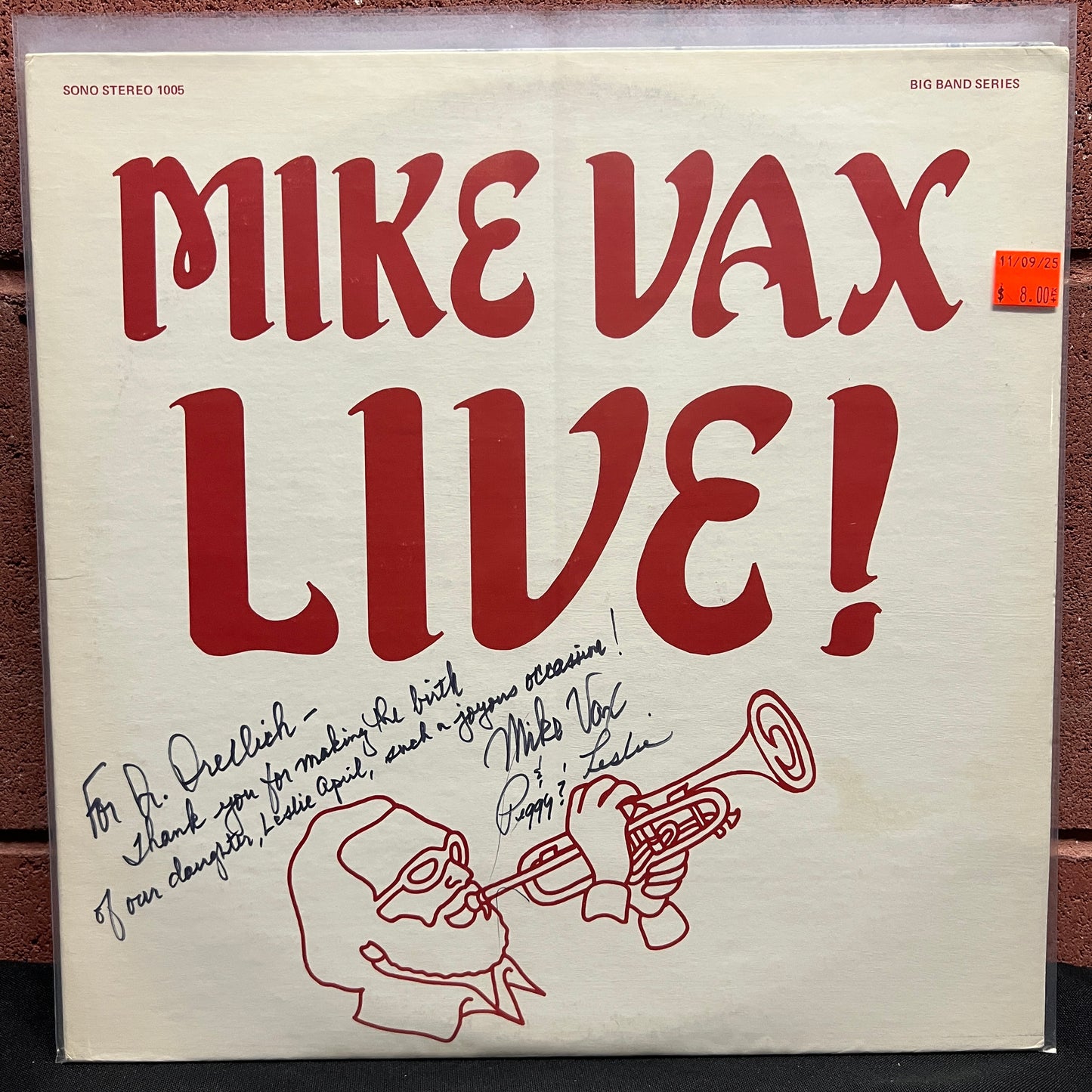 Used Vinyl: Mike Vax "Live!" LP