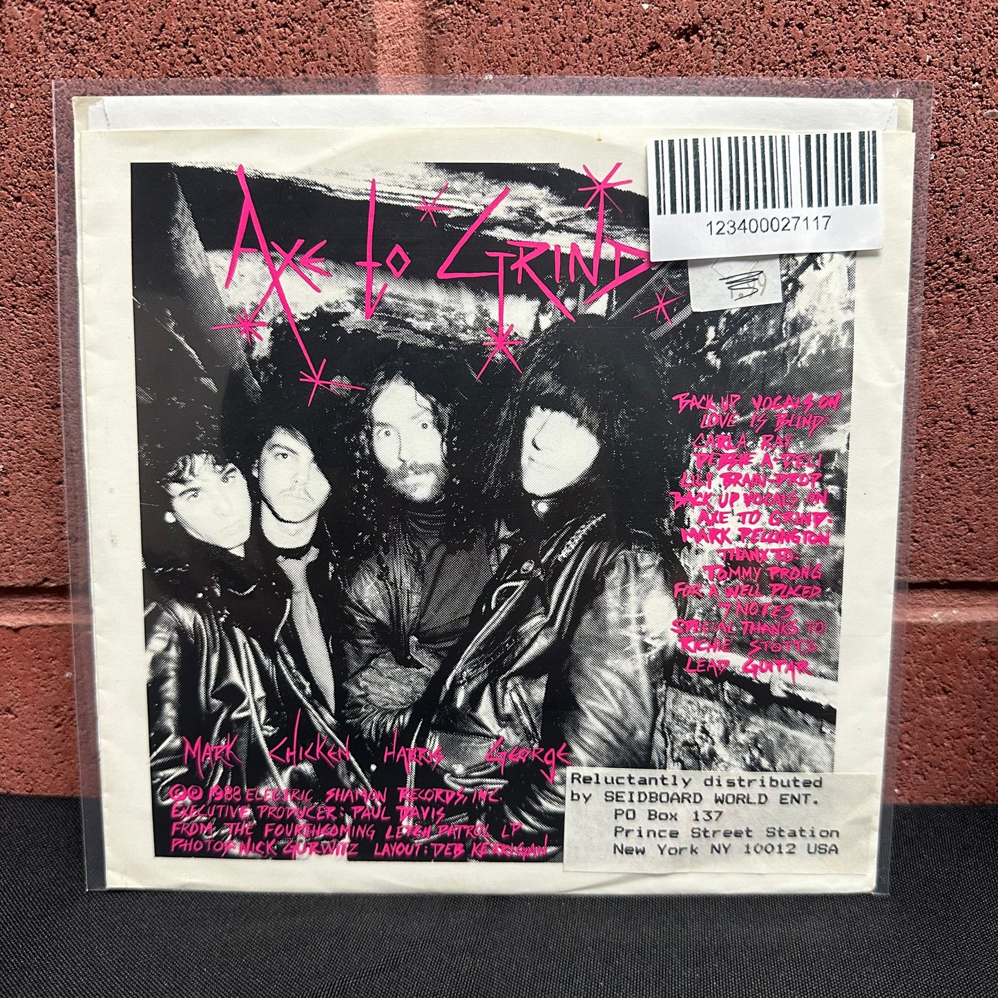 Used Vinyl:  Letch Patrol ”Love Is Blind / Axe To Grind” 7"