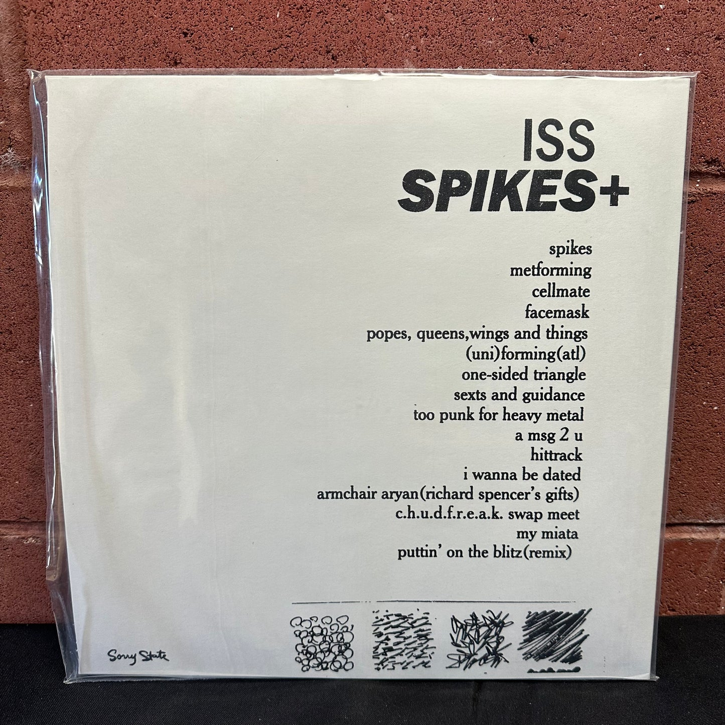 Used Vinyl: ISS ”Spikes+” 12" (White vinyl)