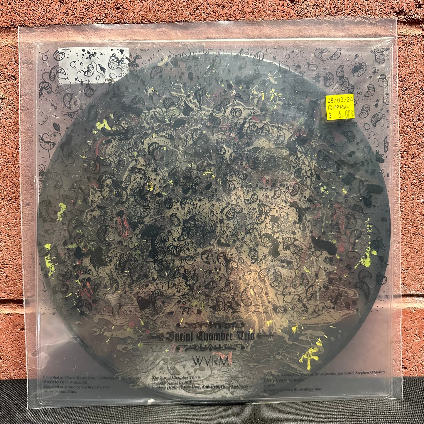 Used Vinyl:  Burial Chamber Trio ”Wvrm” 10" (Picture disc)