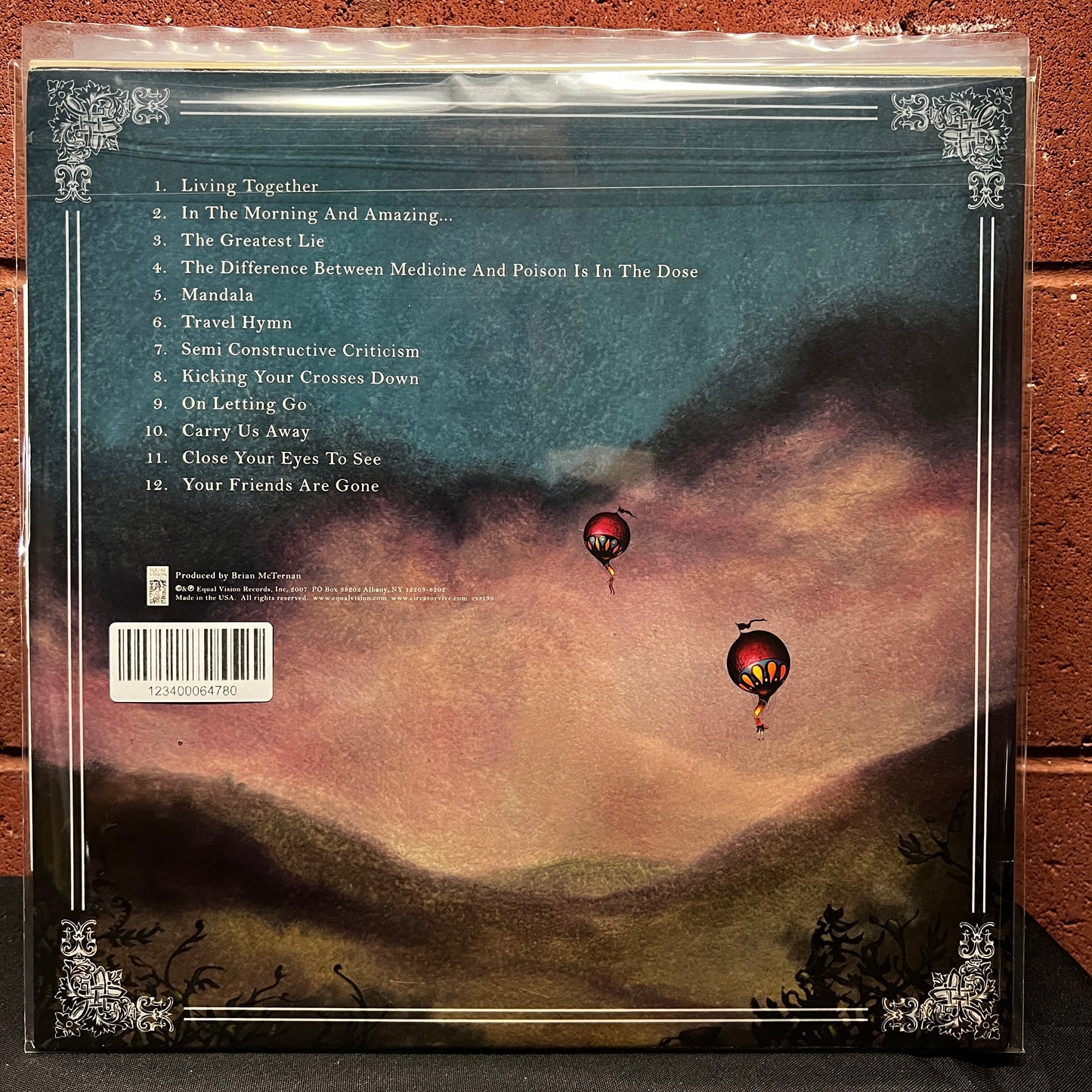 Used Vinyl: Circa Survive "On Letting Go" LP (2013 Press - Blue Vinyl)