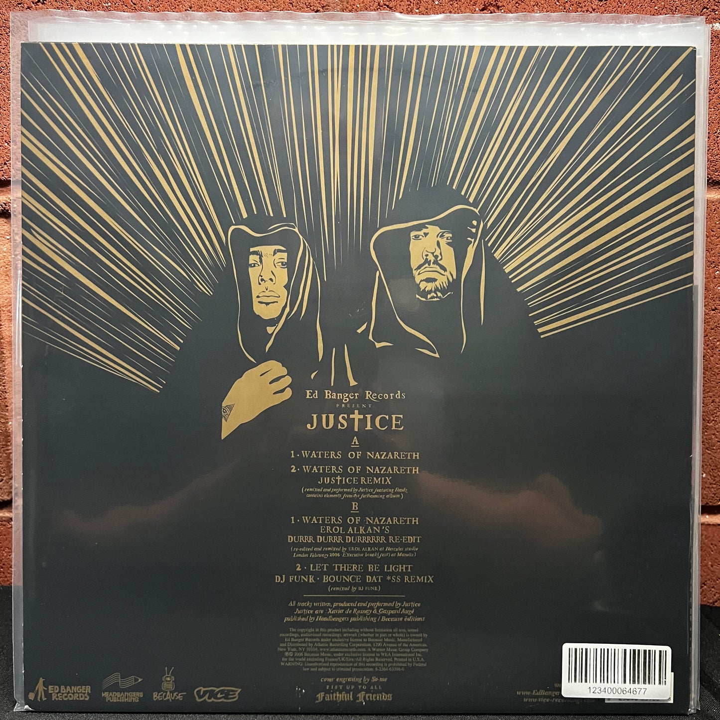 Used Vinyl: Justice "Waters Of Nazareth" LP (2006 Press)