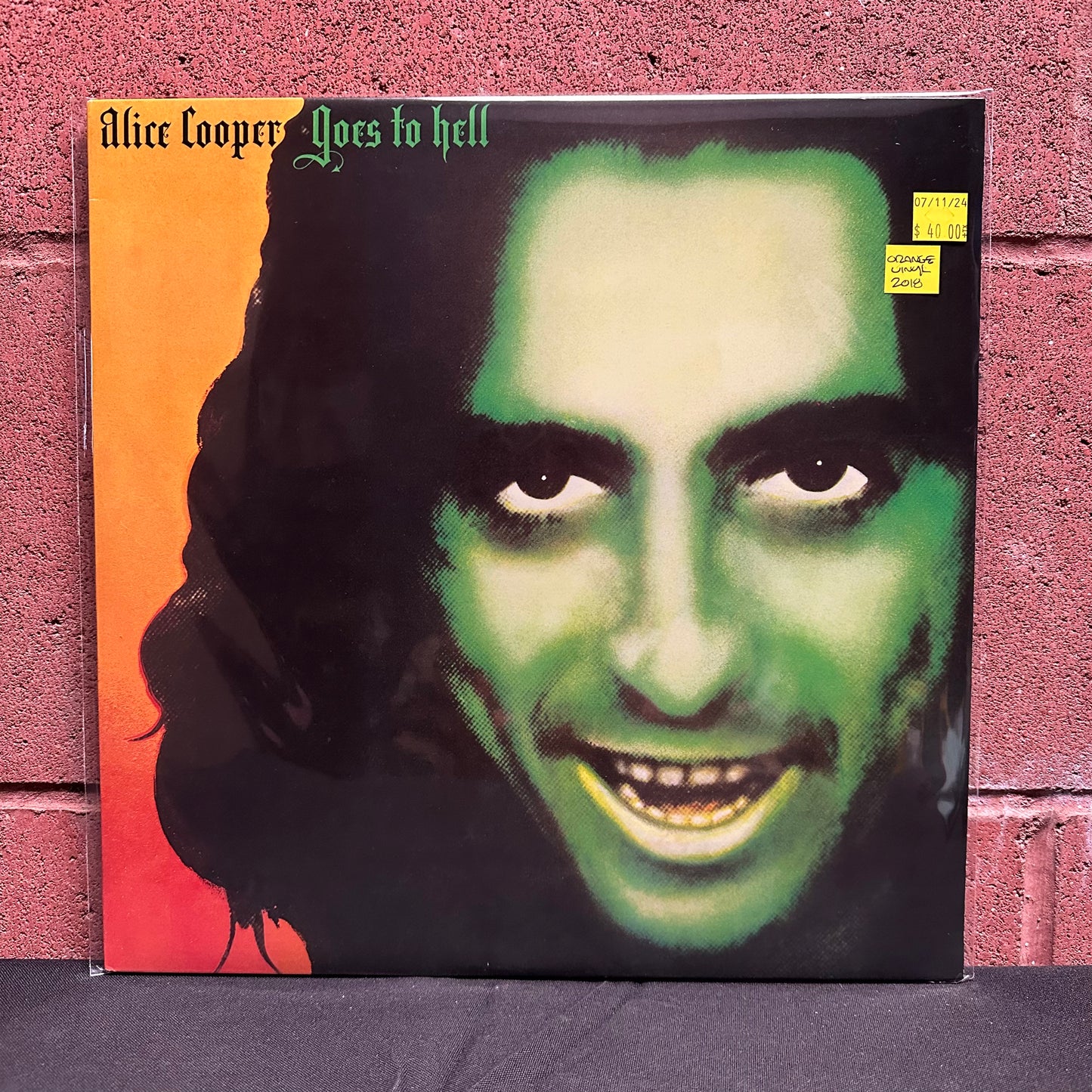 Used Vinyl:  Alice Cooper ”Alice Cooper Goes To Hell” LP (Orange vinyl)