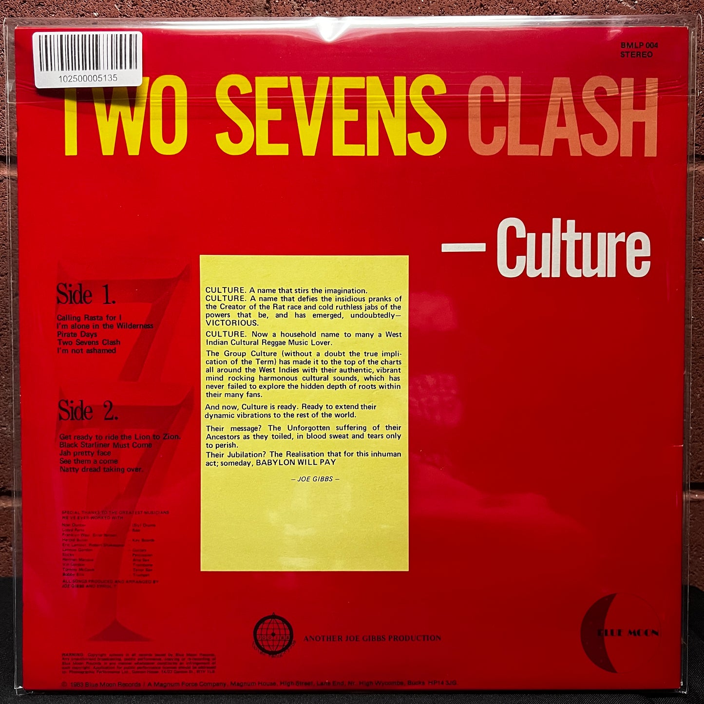 Used Vinyl: Culture "Two Sevens Clash" (1983 UK Issue)