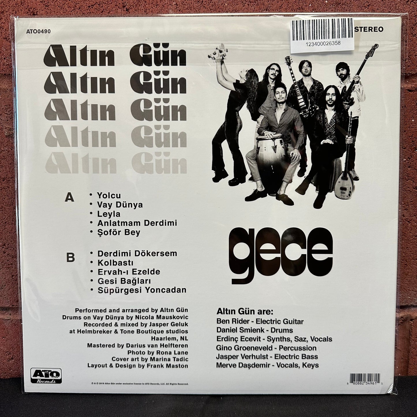 Used Vinyl:  Altin Gun ”Gece” LP (Cream vinyl)