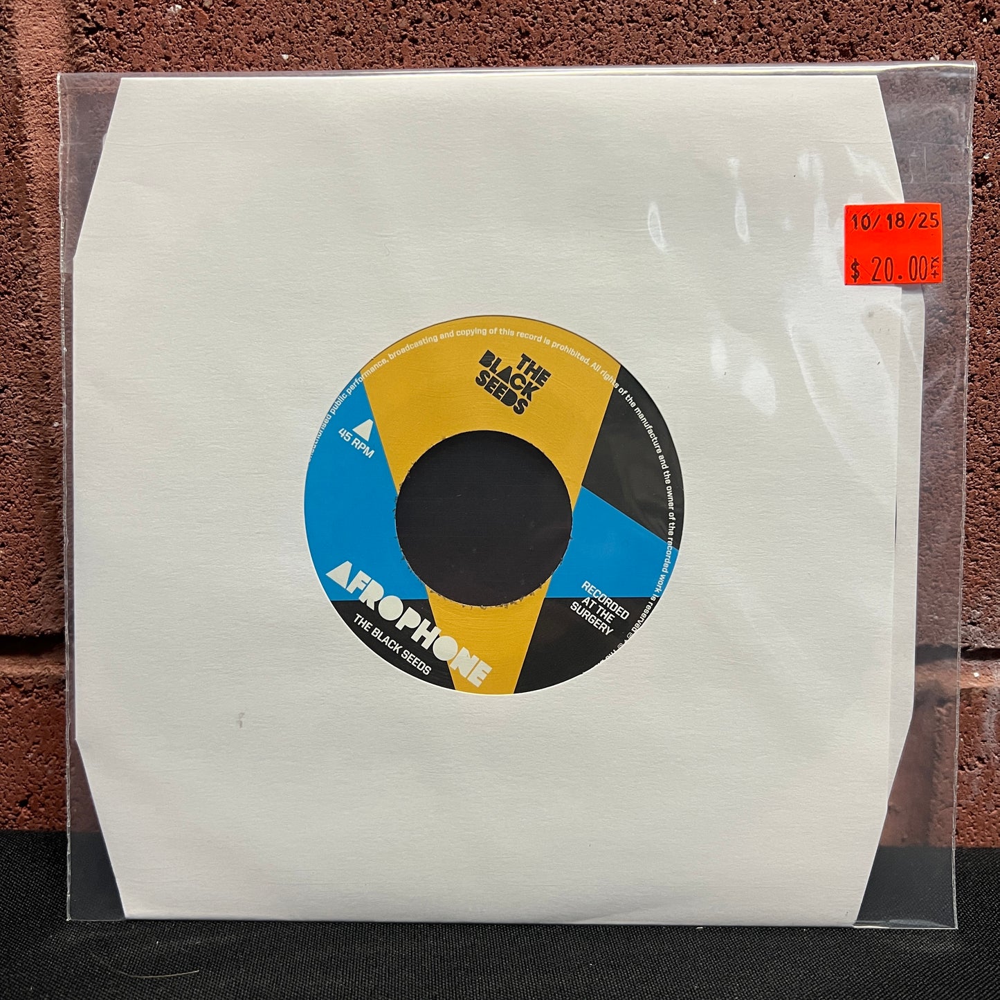 Used Vinyl: The Black Seeds "Afrophone" 7"