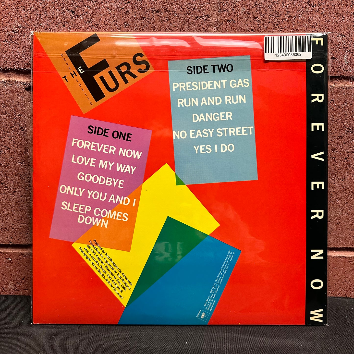 Used Vinyl:  The Psychedelic Furs ”Forever Now” LP