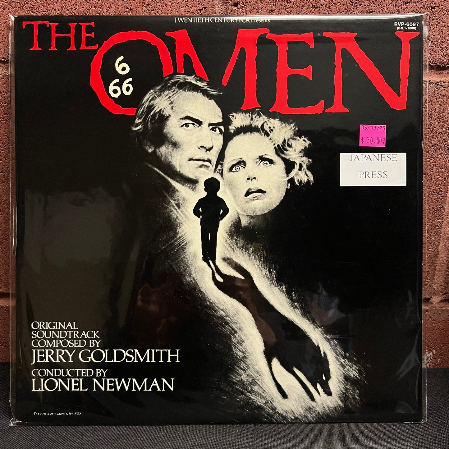 Used Vinyl: Jerry Goldsmith "The Omen - Original Motion Picture Soundtrack" LP (Japanese Press)