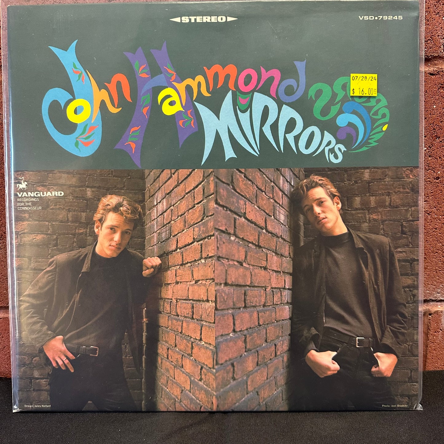 Used Vinyl:  John Paul Hammond ”Mirrors” LP