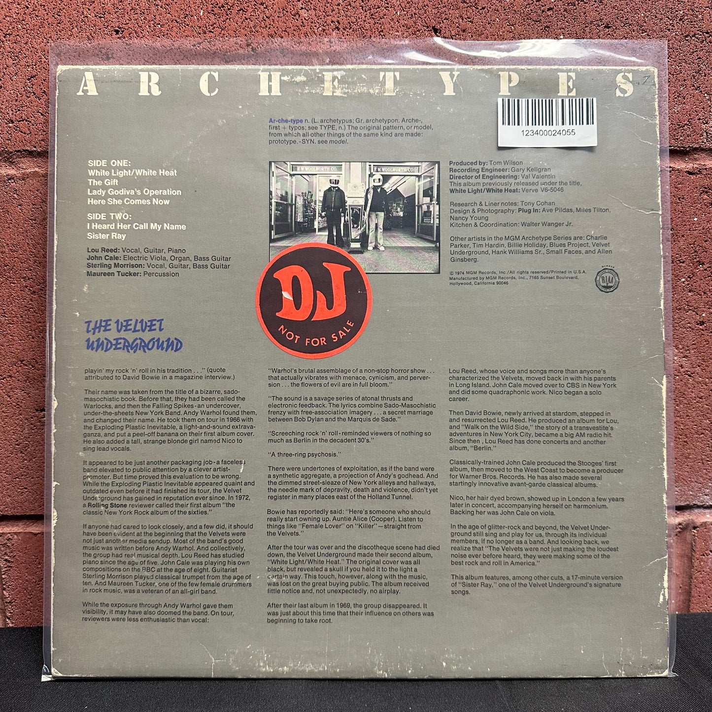 Used Vinyl:  The Velvet Underground ”Archetypes” LP (Promo)