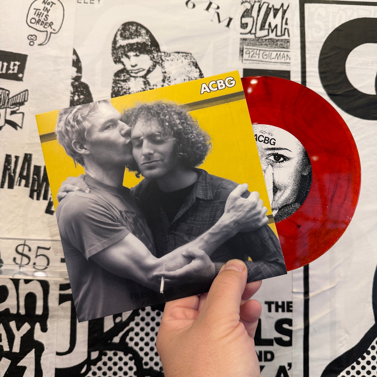 AC/BG "Open Door / Queen Of Hearts" 7" (Red w/Black Smoke Color Vinyl)