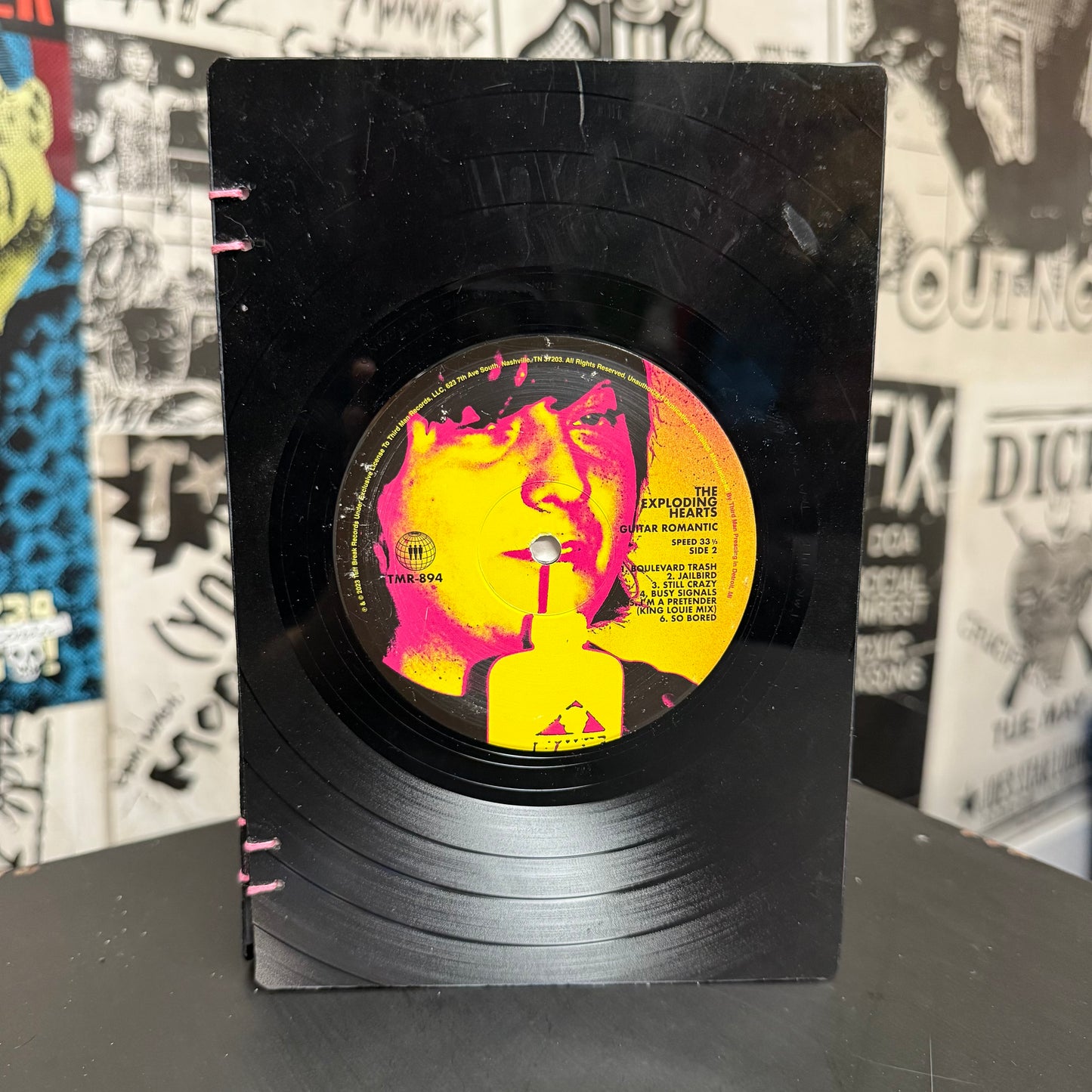 Plimsouls & Exploding Hearts Recycled Vinyl Journal