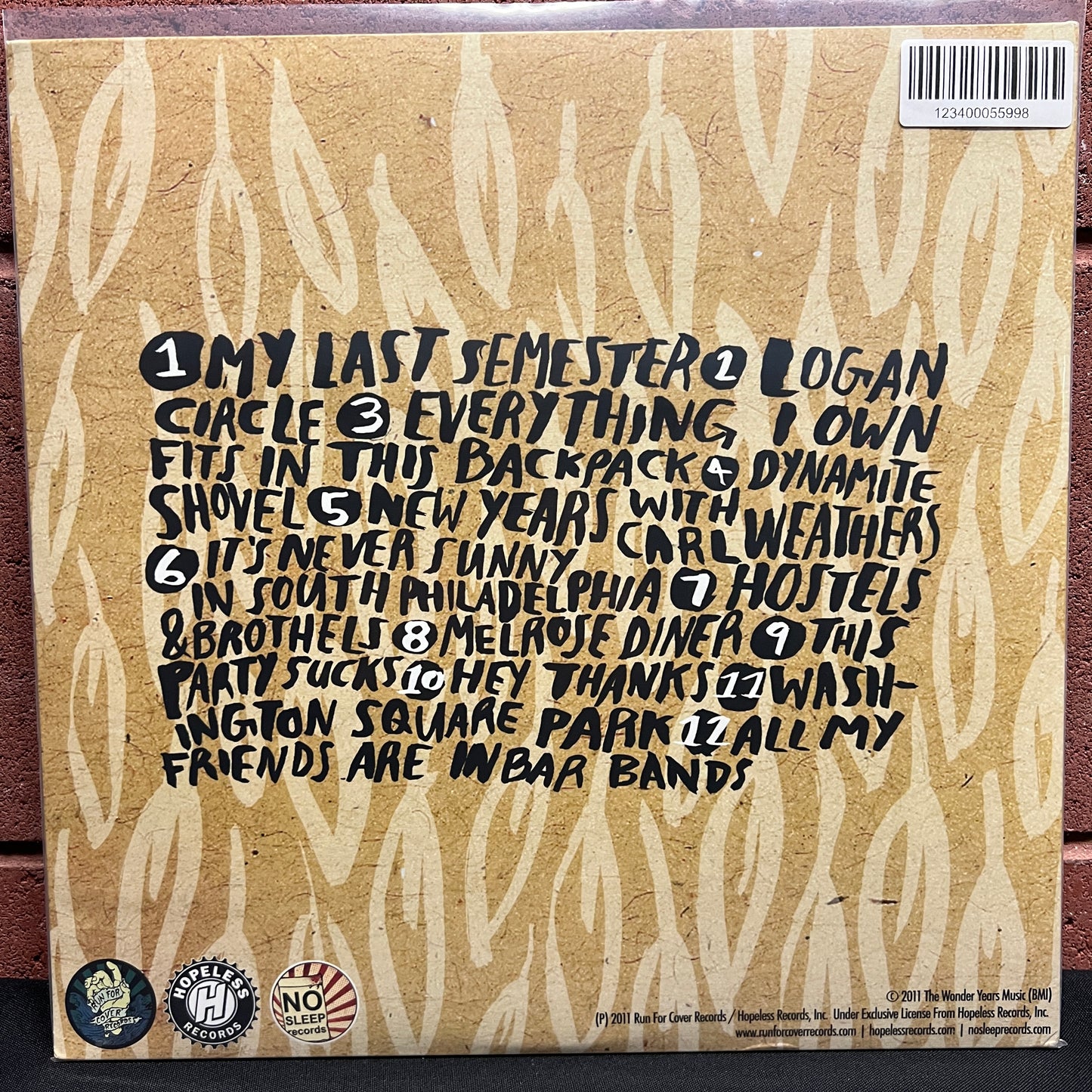 Used Vinyl: The Wonder Years "The Upsides" LP (Yellow Vinyl)