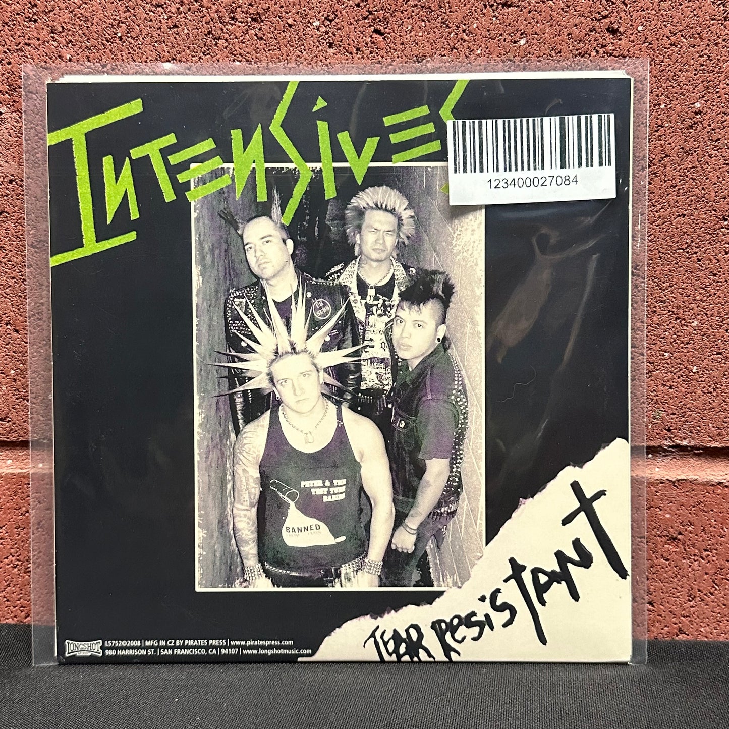 Used Vinyl:  Panik Attak / Intensives ”Panik Attak / Intensives” 7" (Green with black splatter vinyl)