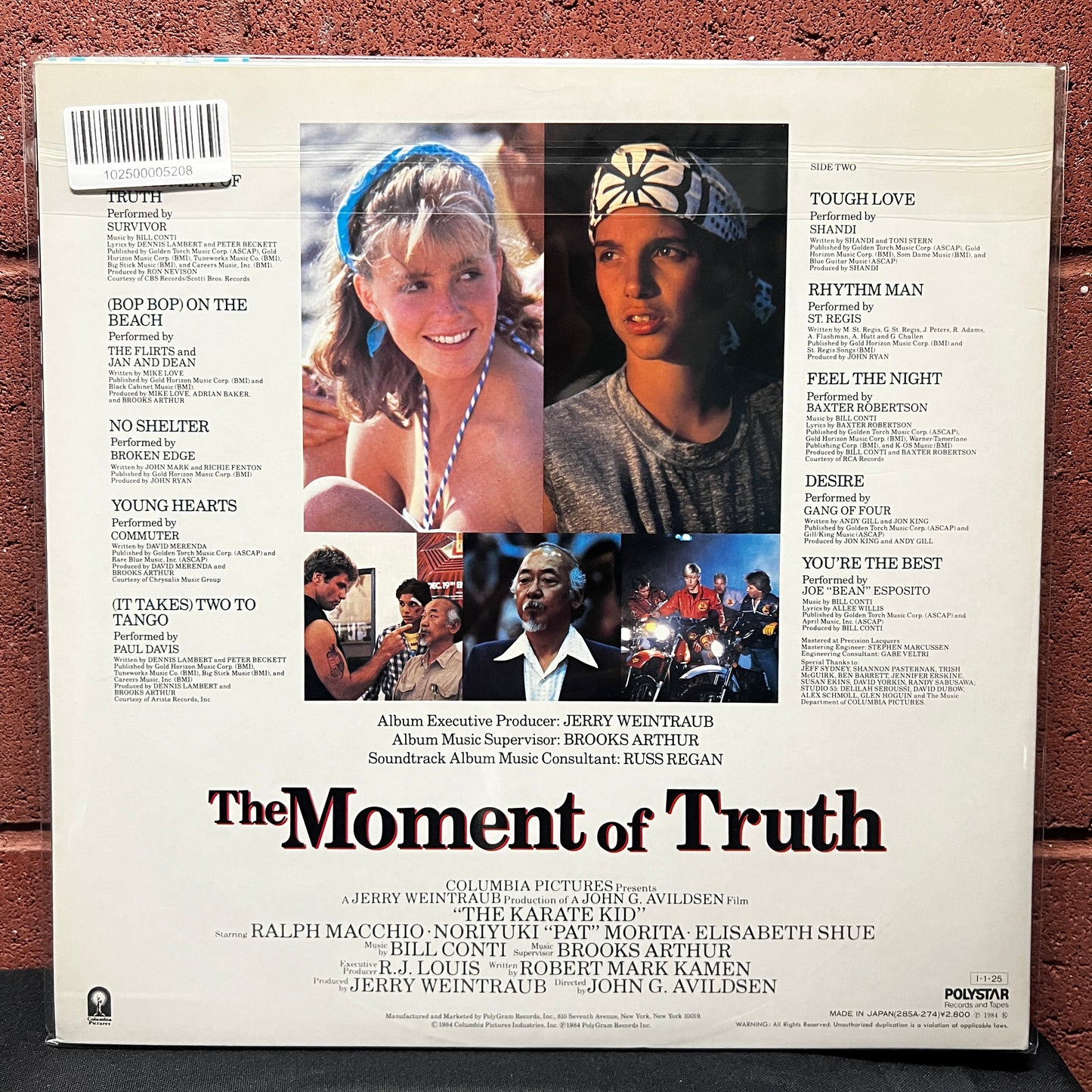 Used Vinyl: V/A "Karate Kid aka The Moment Of Truth (Original Motion Picture Soundtrack)" LP (1985 Japanese Issue)