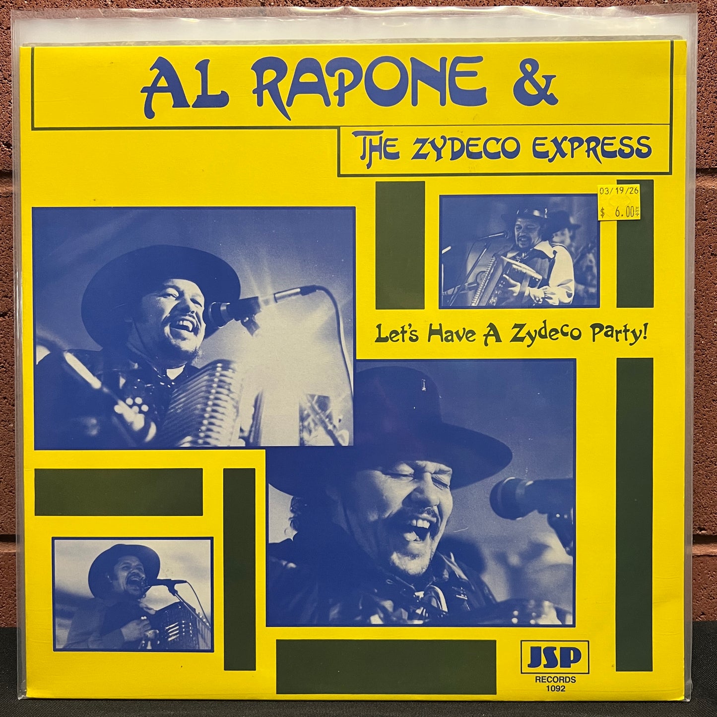 Used Vinyl: Al Rapone and the Zydeco Express "Let's Have A Zydeco Party!" LP