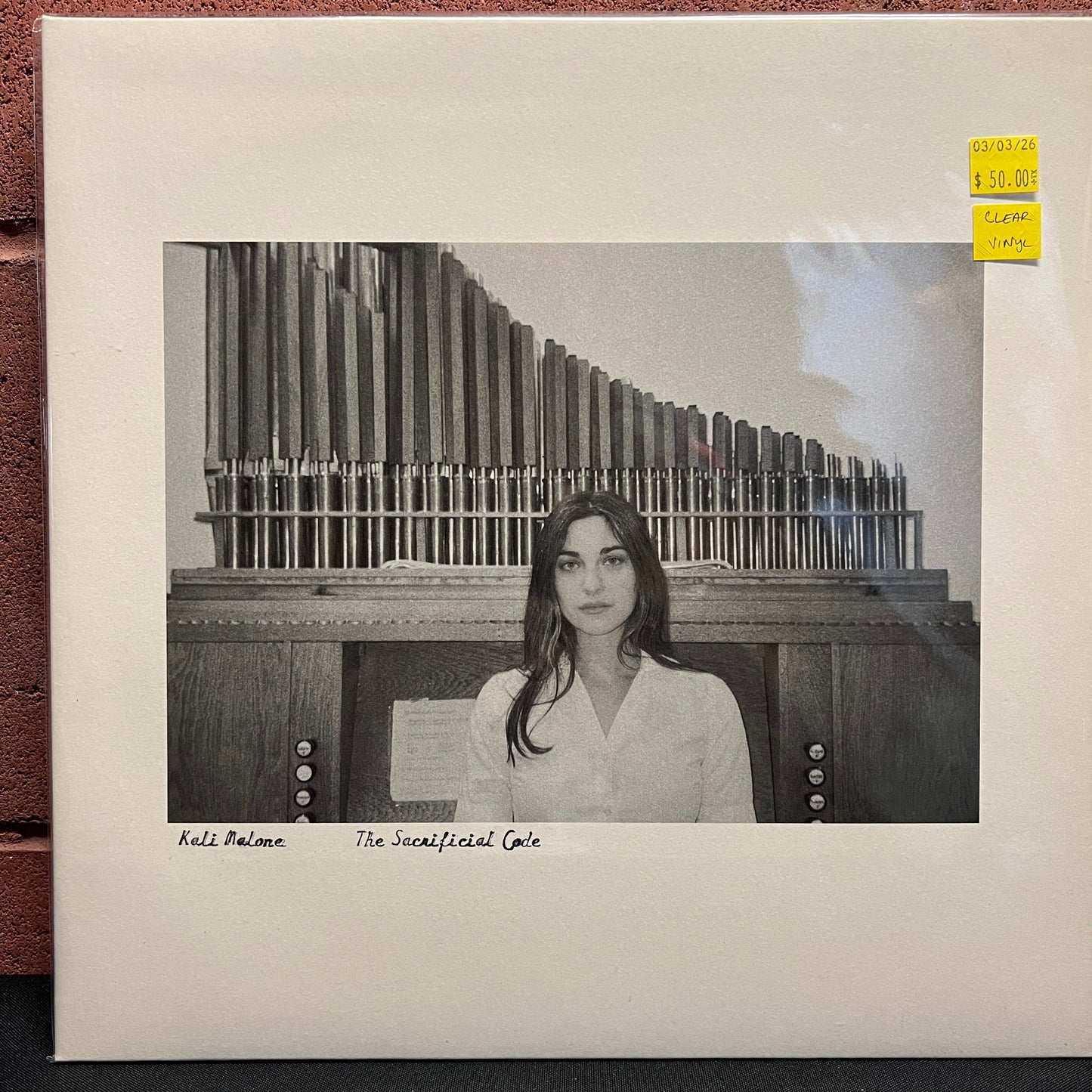 Used Vinyl: Kali Malone "The Sacrificial Code" 2xLP (Clear vinyl)