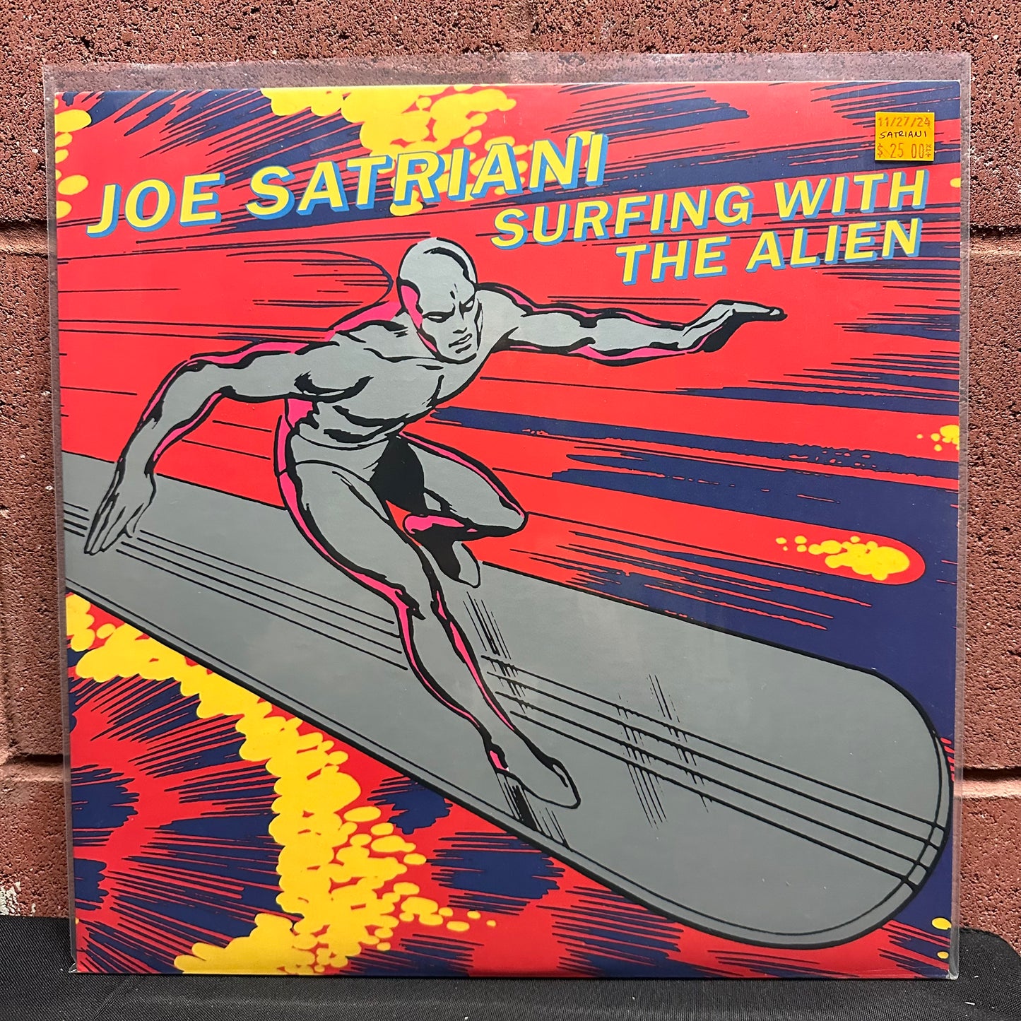 Used Vinyl:  Joe Satriani ”Surfing With The Alien” LP