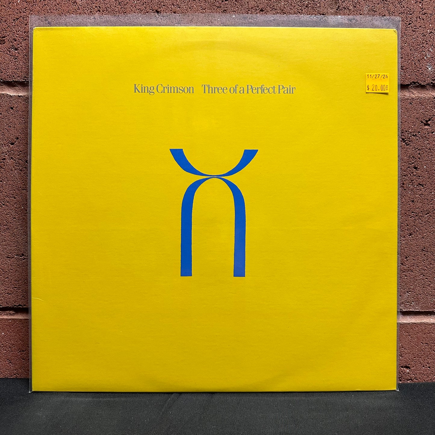 Used Vinyl:  King Crimson ”Three Of A Perfect Pair” LP