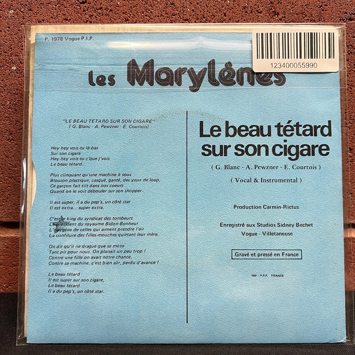 Used Vinyl: Les Marylènes ‎"Le Beau Tétard Sur Son Cigare" 7" (1978 French Press)