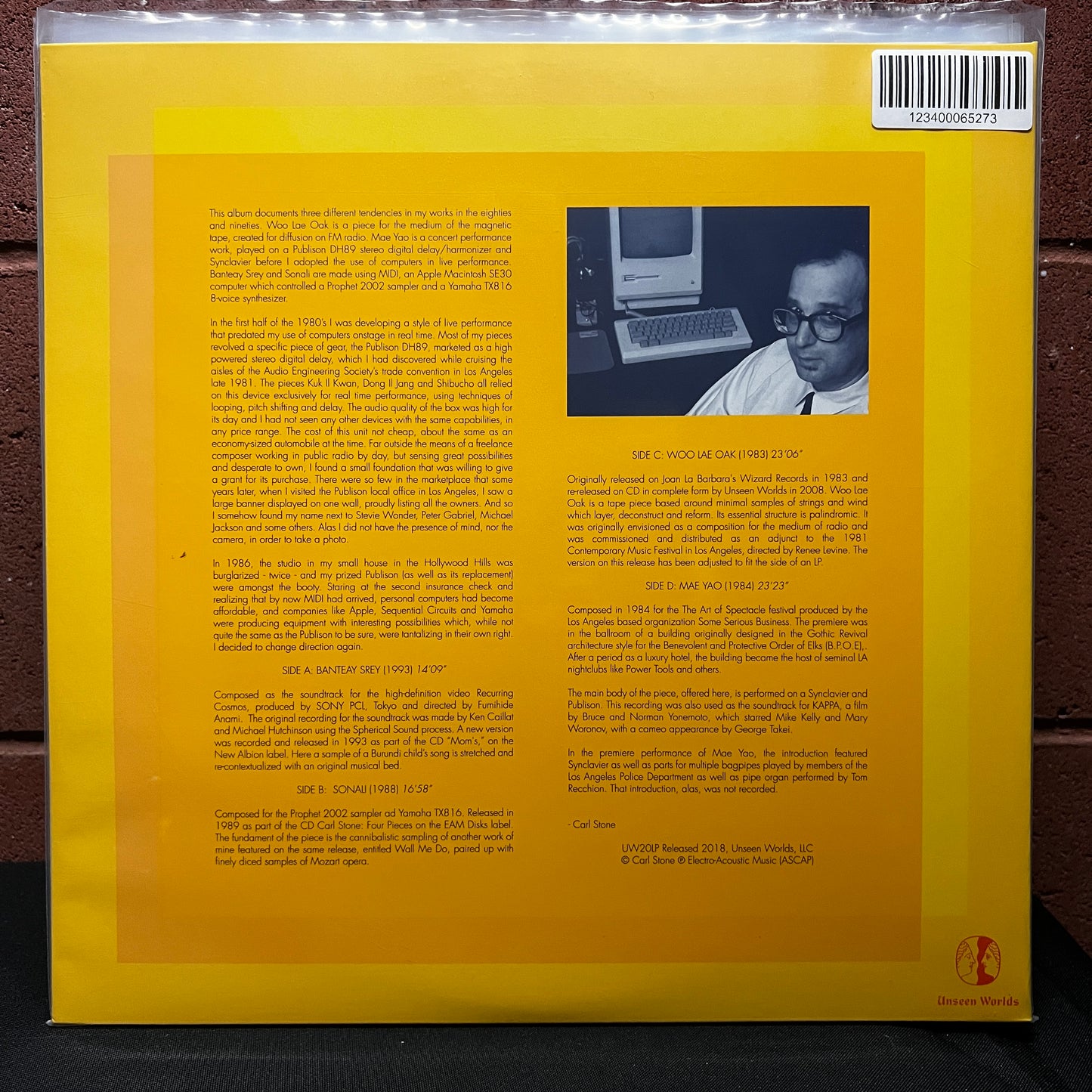 Used Vinyl: Carl Stone ‎"Electronic Music From The Eighties And Nineties" 2xLP (2018 Press)