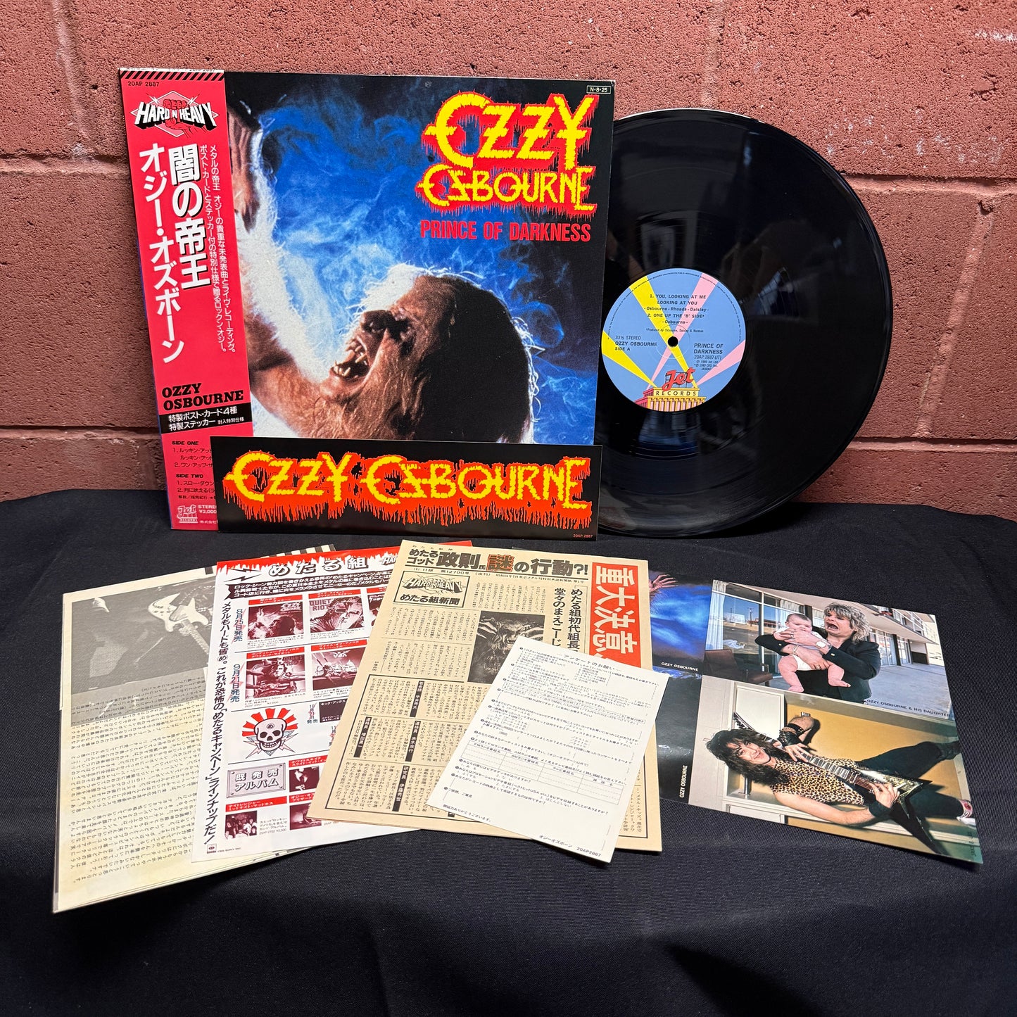 Used Vinyl: Ozzy Osbourne "Prince Of Darkness" 12" EP (1984 Japan Only Release with promo material!!)