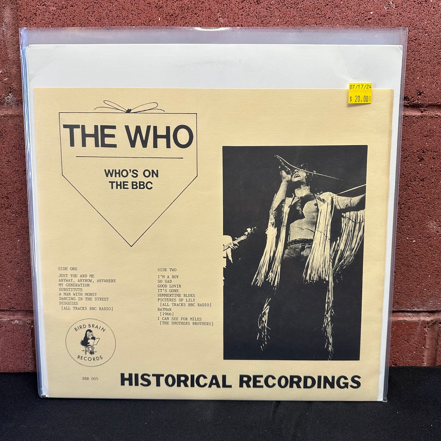 Used Vinyl:  The Who "Who's On The BBC" LP