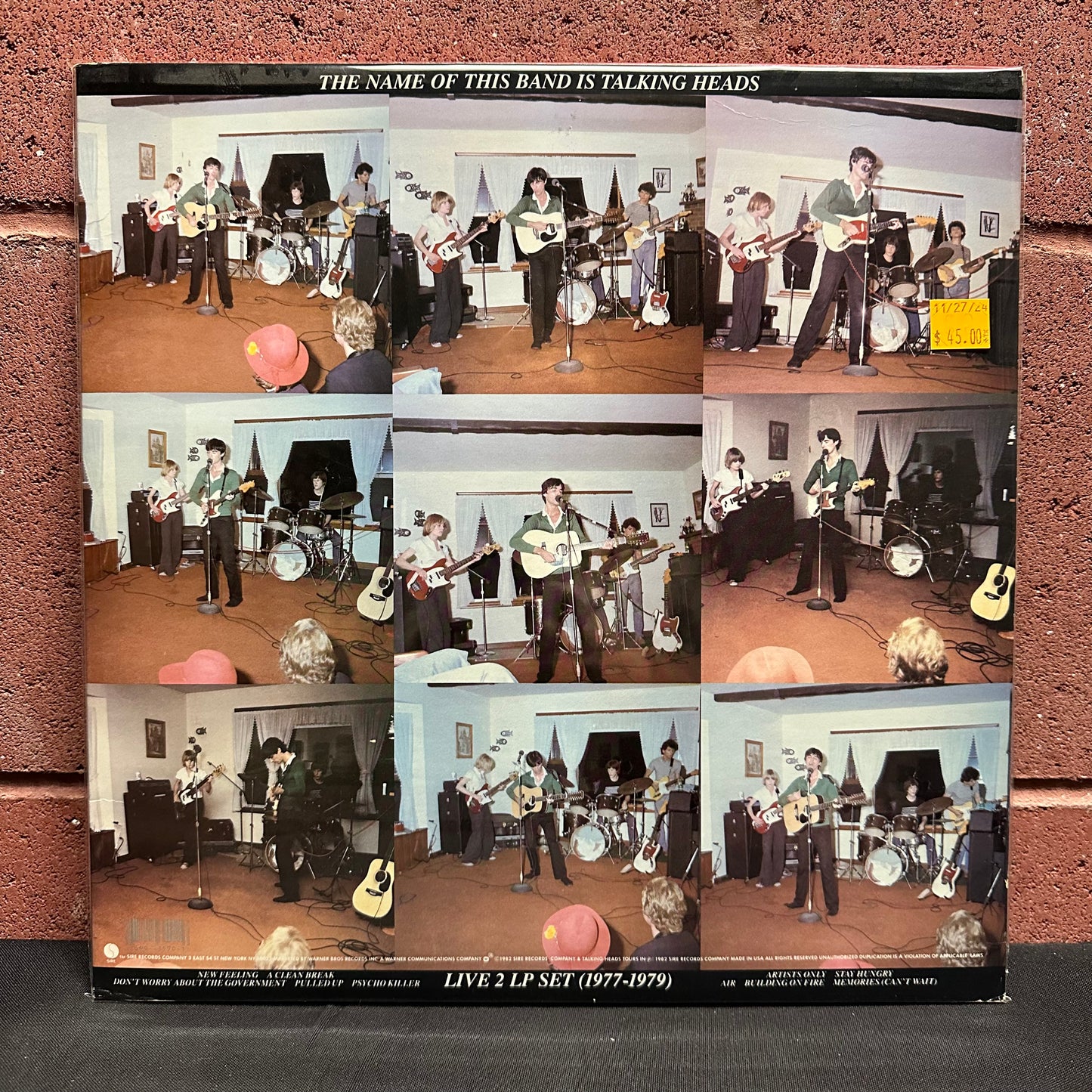 Used Vinyl:  Talking Heads ”The Name Of This Band Is Talking Heads” LP