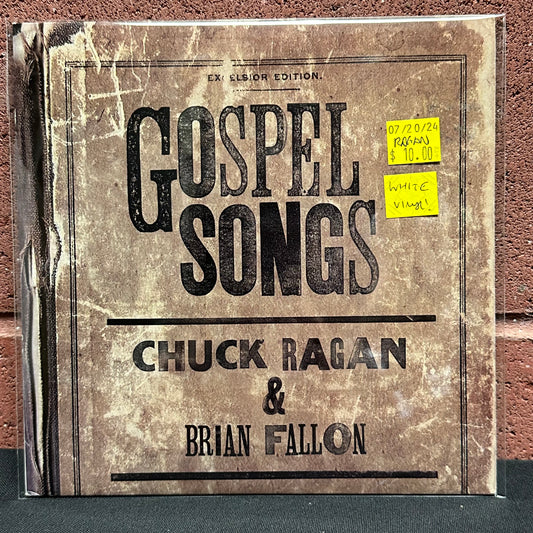 Used Vinyl:  Chuck Ragan & Brian Fallon ”Gospel Songs” 7" (White vinyl)