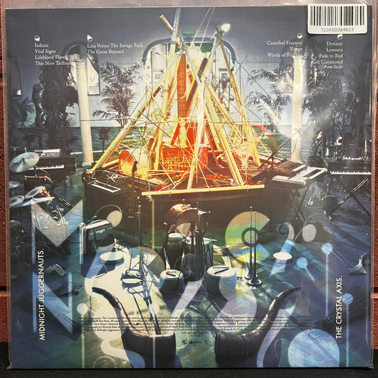 Used Vinyl: Midnight Juggernauts "The Crystal Axis" 2xLP (2010 Press - Blue & Orange Haze Vinyl)