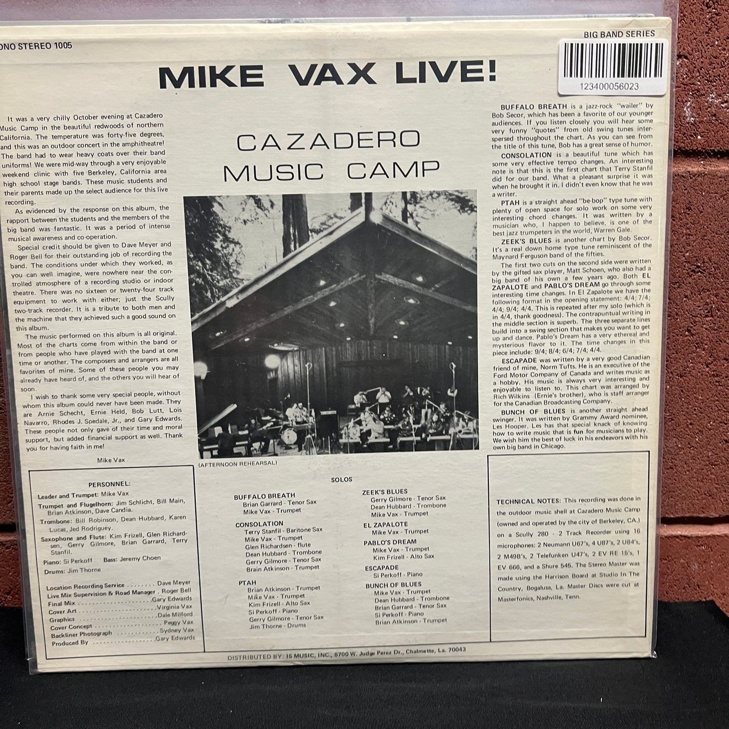 Used Vinyl: Mike Vax "Live!" LP