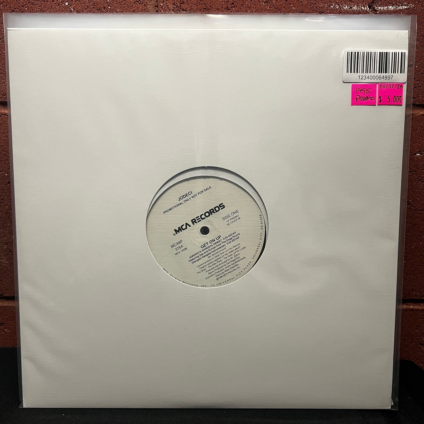 Used Vinyl: Jodeci "Get On Up" 12" (1995 Promo Press)