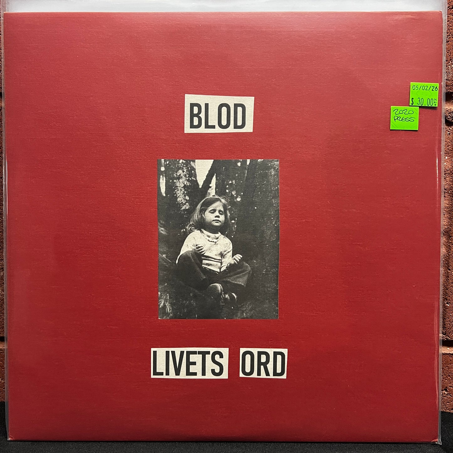 Used Vinyl: Blod "Livets Ord" 2xLP