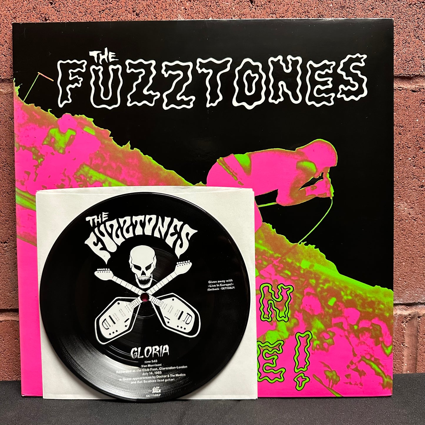 Used Vinyl:  The Fuzztones ”Live In Europe!” LP + 7"