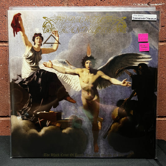 Used Vinyl: Departure Chandelier "The Black Crest Of Death, The Gold Wreath Of War" LP (Blue marbled vinyl)