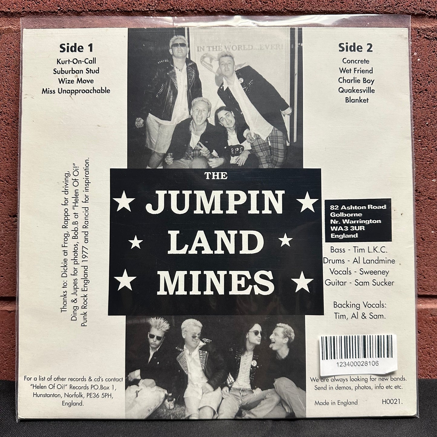 Used Vinyl:  Jumpin Land Mines ”Nobody's Gonna Listen To You” 10" (Silver vinyl)