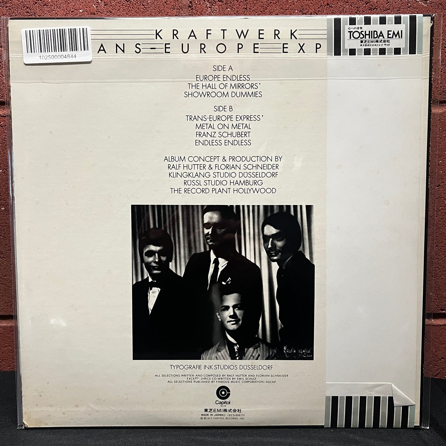 Used Vinyl: Kraftwerk "Trans-Europe Express" LP (1978 Japanese Issue w/ Dome Logo obi)