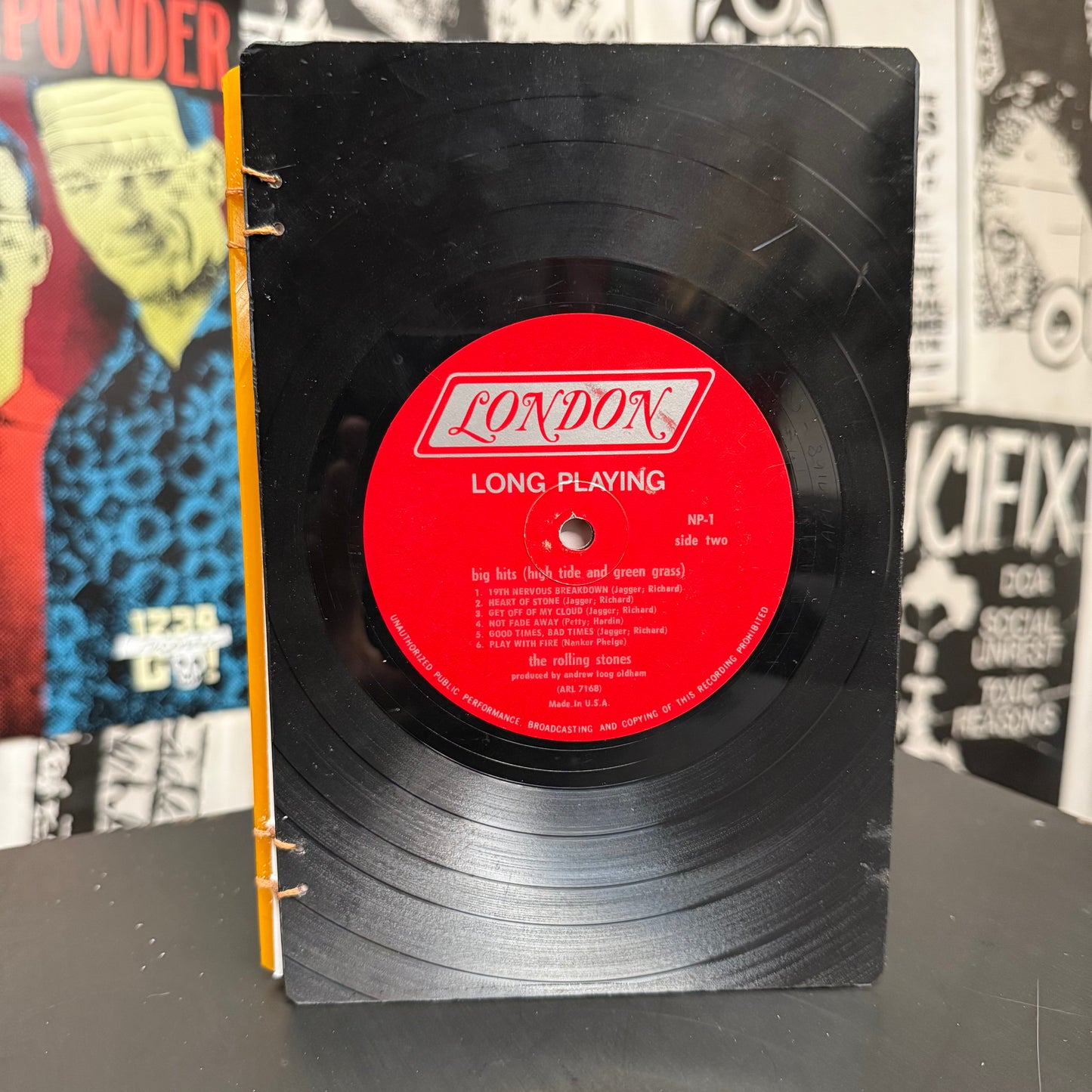 Rolling Stones Recycled Vinyl Journal