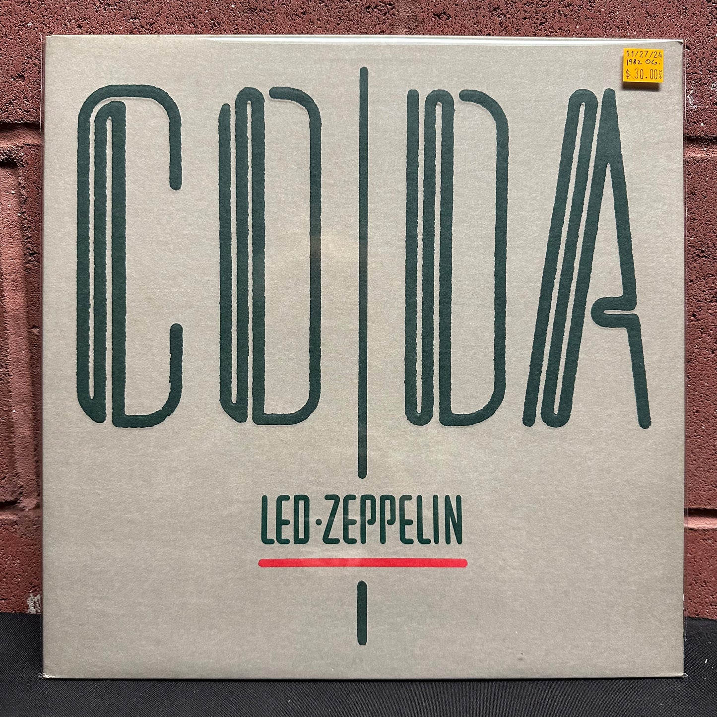 Used Vinyl:  Led Zeppelin ”Coda” LP