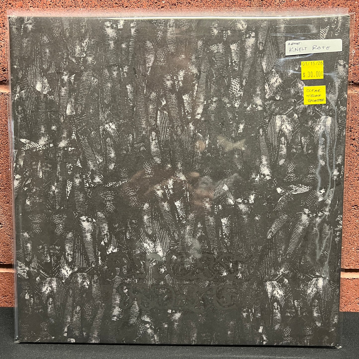 Used Vinyl: Knelt Rote "Trespass" LP (Clear with Black Splatter vinyl)